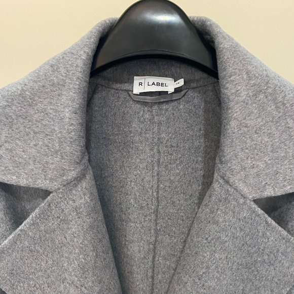 The Reset "R-Label" Double Faced Tie Coat in Grey - XS - Picture 5 of 13